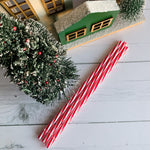 11” Candy Cane  Reusable Straw